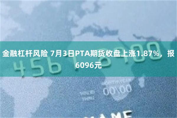 金融杠杆风险 7月3日PTA期货收盘上涨1.87%，报6096元