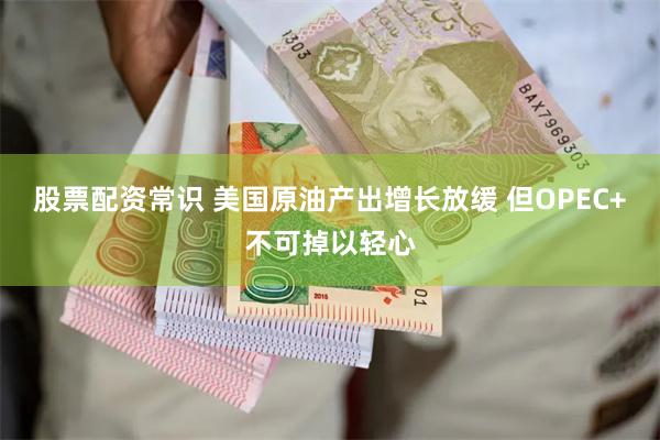 股票配资常识 美国原油产出增长放缓 但OPEC+不可掉以轻心
