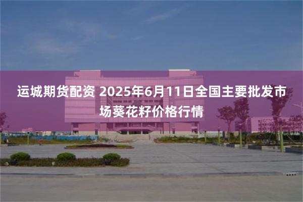 运城期货配资 2025年6月11日全国主要批发市场葵花籽价格行情